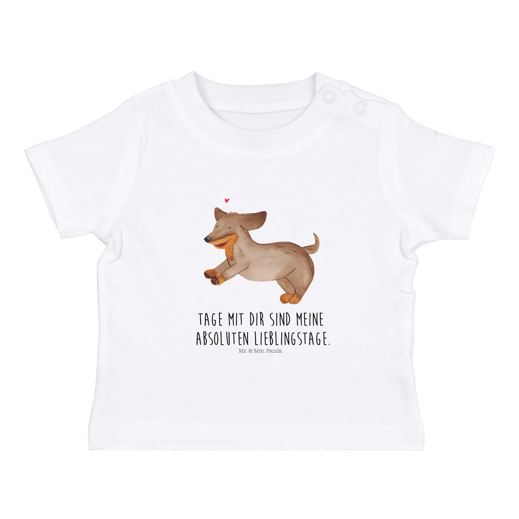 Organic Baby Shirt Hund Dackel Baby T-Shirt, Jungen Baby T-Shirt, Mädchen Baby T-Shirt, Shirt, Hund, Hundemotiv, Haustier, Hunderasse, Tierliebhaber, Hundebesitzer, Sprüche, Hunde, Dackel, Dachshund, happy dog