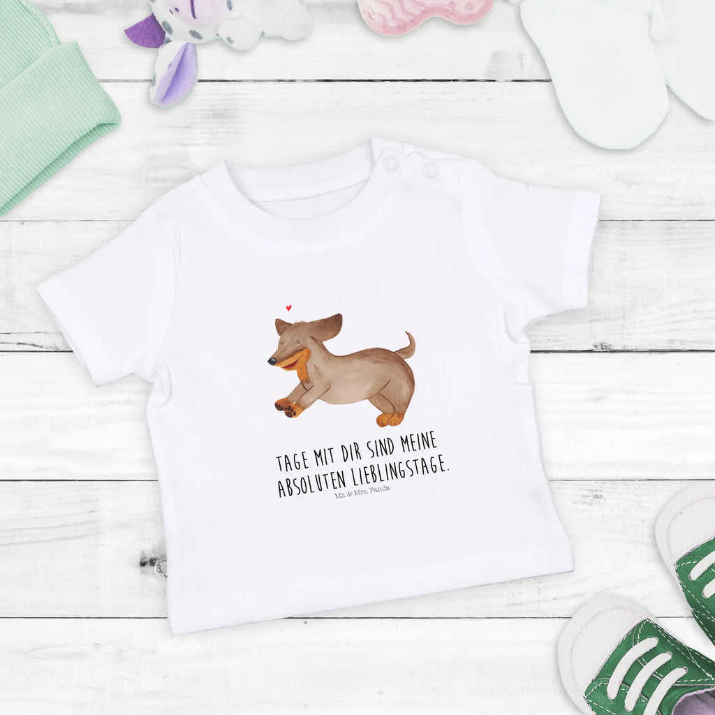 Organic Baby Shirt Hund Dackel Baby T-Shirt, Jungen Baby T-Shirt, Mädchen Baby T-Shirt, Shirt, Hund, Hundemotiv, Haustier, Hunderasse, Tierliebhaber, Hundebesitzer, Sprüche, Hunde, Dackel, Dachshund, happy dog