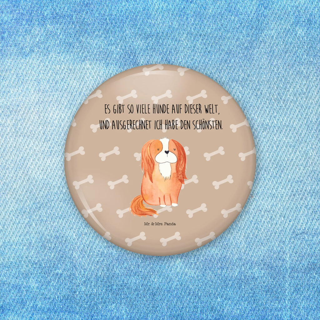 Button Cavalier King Charles Spaniel 50mm Button, Button, Pin, Anstecknadel, Hund, Hundemotiv, Haustier, Hunderasse, Tierliebhaber, Hundebesitzer, Sprüche, Cavalier King Charles Spaniel, Cockerspaniel, Spaniel, Spruch, schönster Hund