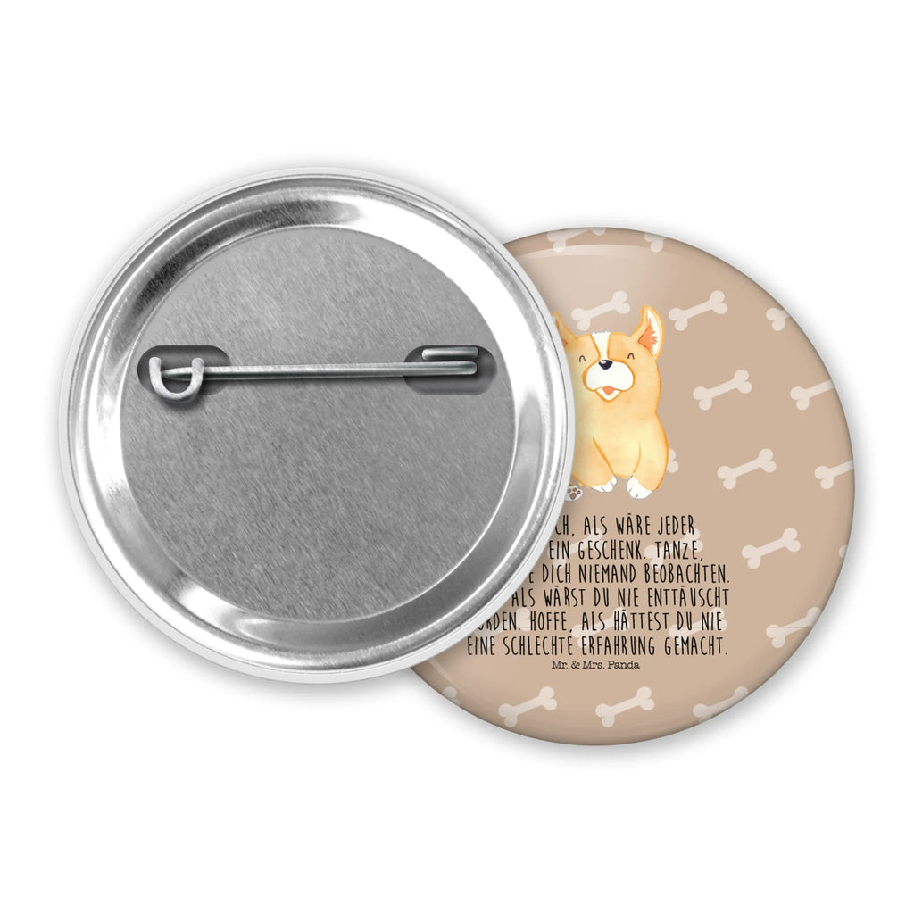 Button Corgie 50mm Button, Button, Pin, Anstecknadel, Hund, Hundemotiv, Haustier, Hunderasse, Tierliebhaber, Hundebesitzer, Sprüche, Corgie, Welsh Corgie Pembroke, britisch, Motivation, Spruch, Hundespruch, Lebensfreude