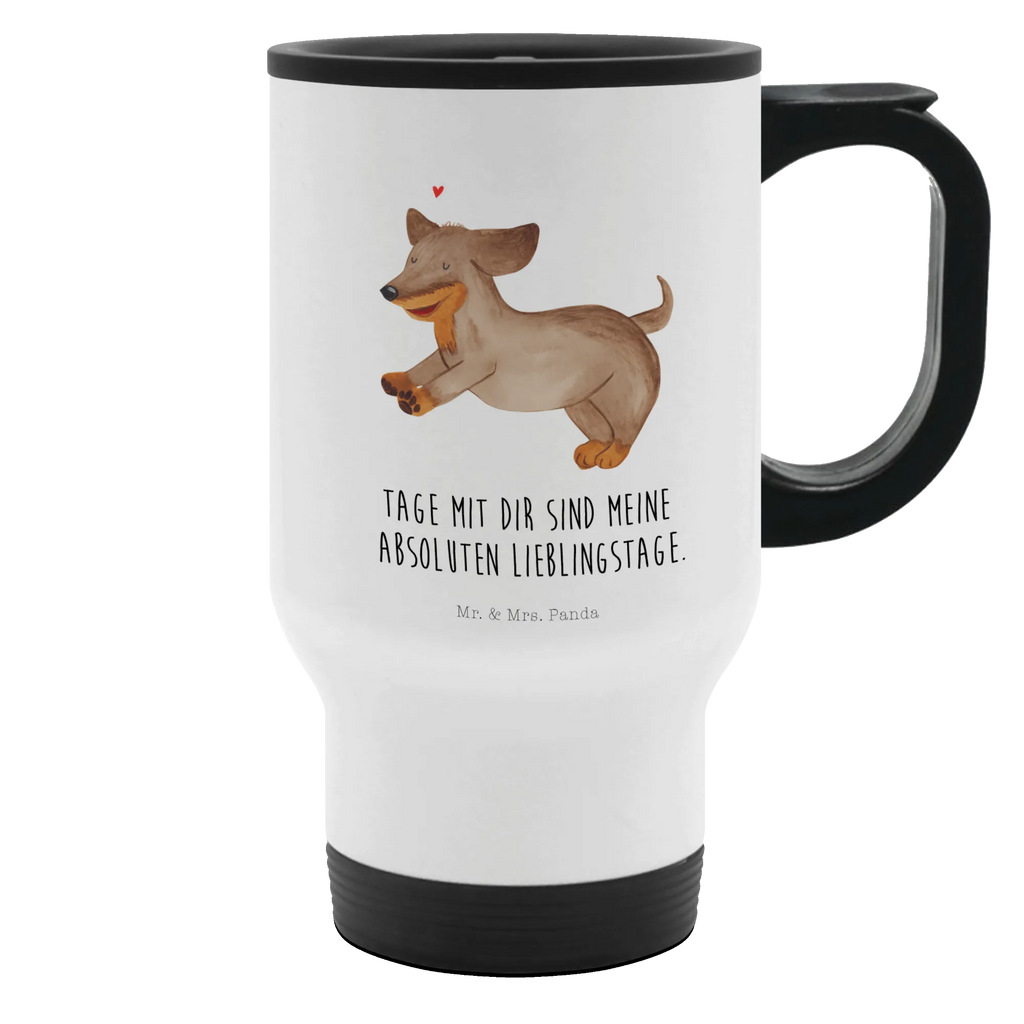 Thermobecher Hund Dackel fröhlich Thermobecher, To Go Becher, Thermotasse, Kaffeebecher, Isolierbecher, Thermobecher To Go, Warmhaltetasse, Edelstahlbecher, Reisebecher, Tasse mit Deckel, Thermobecher für 400 ml, Kaffeetasse zum Mitnehmen, Tasse zum Mitnehmen, Spülmaschinenfest, Hund, Hundemotiv, Haustier, Hunderasse, Tierliebhaber, Hundebesitzer, Sprüche, Hunde, Dackel, Dachshund, happy dog