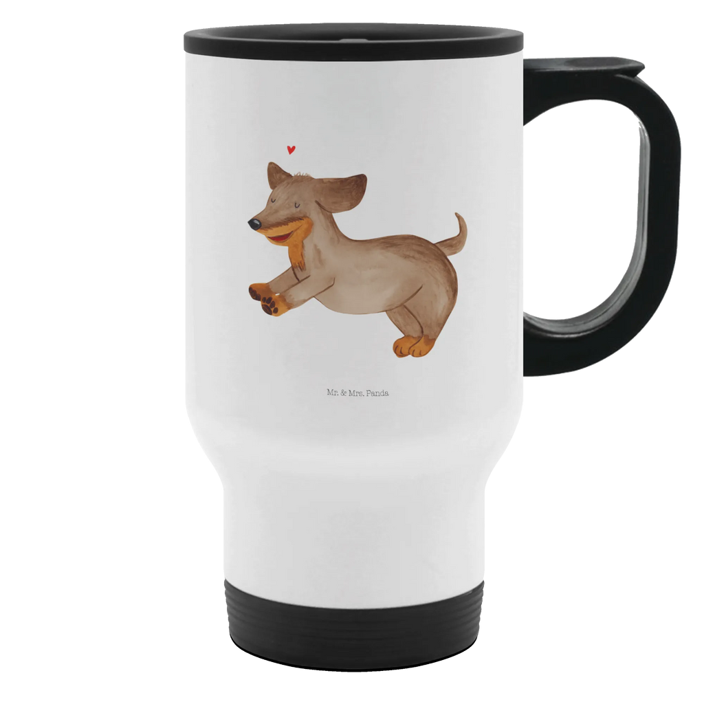 Thermobecher Hund Dackel fröhlich Thermobecher, To Go Becher, Thermotasse, Kaffeebecher, Isolierbecher, Thermobecher To Go, Warmhaltetasse, Edelstahlbecher, Reisebecher, Tasse mit Deckel, Thermobecher für 400 ml, Kaffeetasse zum Mitnehmen, Tasse zum Mitnehmen, Spülmaschinenfest, Hund, Hundemotiv, Haustier, Hunderasse, Tierliebhaber, Hundebesitzer, Sprüche, Hunde, Dackel, Dachshund, happy dog