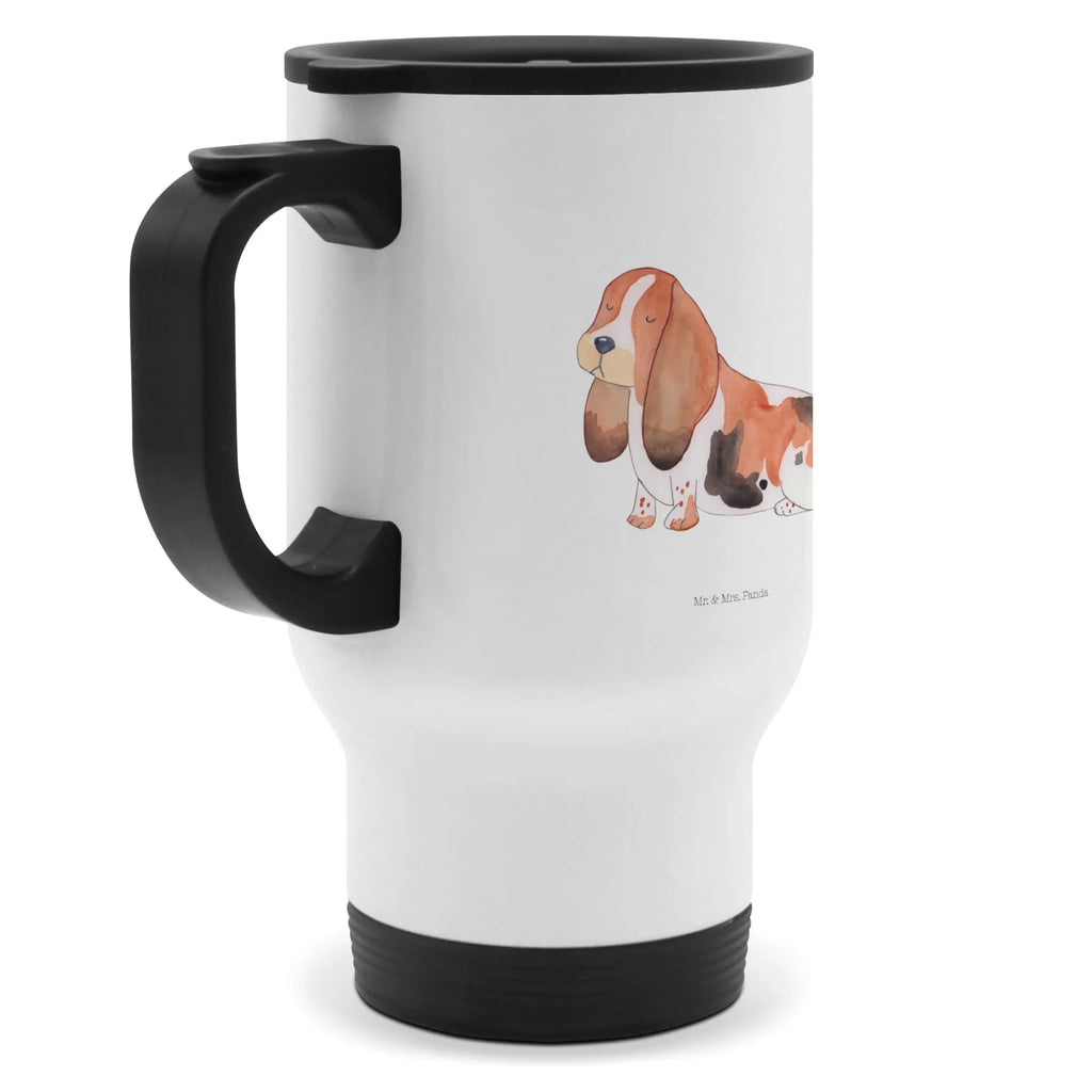 Thermobecher Hund Basset Hound Thermobecher, To Go Becher, Thermotasse, Kaffeebecher, Isolierbecher, Thermobecher To Go, Warmhaltetasse, Edelstahlbecher, Reisebecher, Tasse mit Deckel, Thermobecher für 400 ml, Kaffeetasse zum Mitnehmen, Tasse zum Mitnehmen, Spülmaschinenfest, Hund, Hundemotiv, Haustier, Hunderasse, Tierliebhaber, Hundebesitzer, Sprüche, Basset Hound, Basset, Hundeliebe, kinderlos