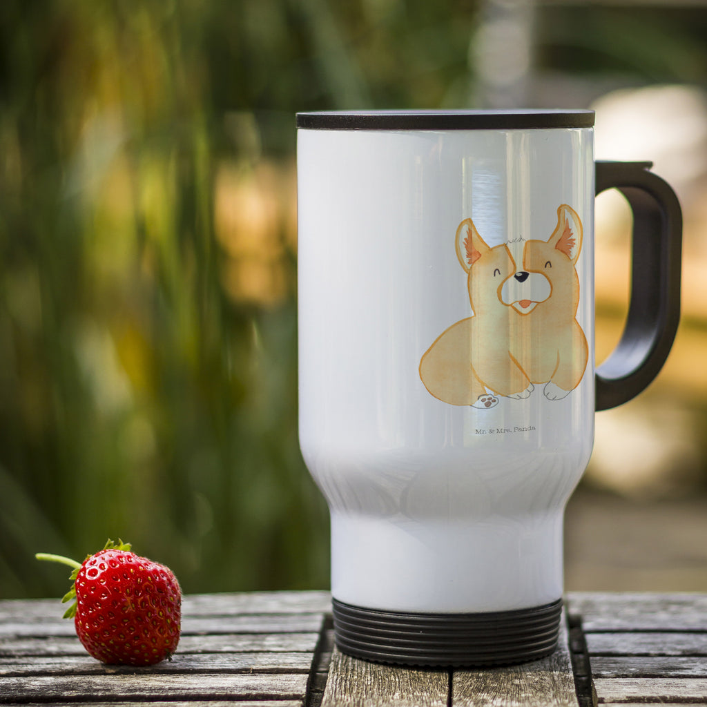 Thermobecher Corgie Thermobecher, To Go Becher, Thermotasse, Kaffeebecher, Isolierbecher, Thermobecher To Go, Warmhaltetasse, Edelstahlbecher, Reisebecher, Tasse mit Deckel, Thermobecher für 400 ml, Kaffeetasse zum Mitnehmen, Tasse zum Mitnehmen, Spülmaschinenfest, Hund, Hundemotiv, Haustier, Hunderasse, Tierliebhaber, Hundebesitzer, Sprüche, Corgie, Welsh Corgie Pembroke, britisch, Motivation, Spruch, Hundespruch, Lebensfreude