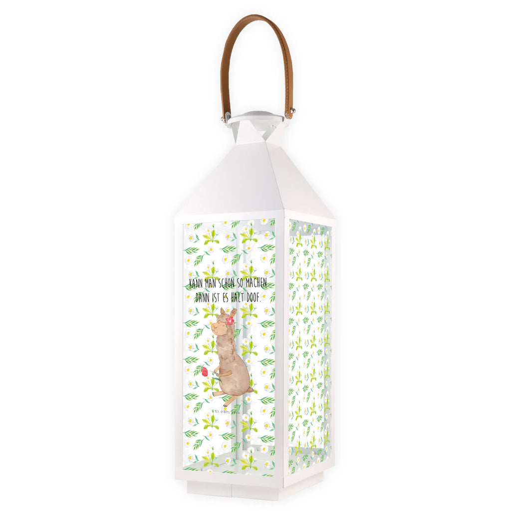 Decorative lantern alpaca flower Gartenlampe, Gartenleuchte, Gartendekoration, Gartenlicht, Laterne kleine Laternen, XXL Laternen, Laterne groß, Alpaka, Lama, Blume, Lamas, Alpaka Zitat, Alpaka Spruch, Alpaka Dekor, Alpaka Geschenk, Alpaka Dekoration, Alpaka Witz, Motiv Alpaka