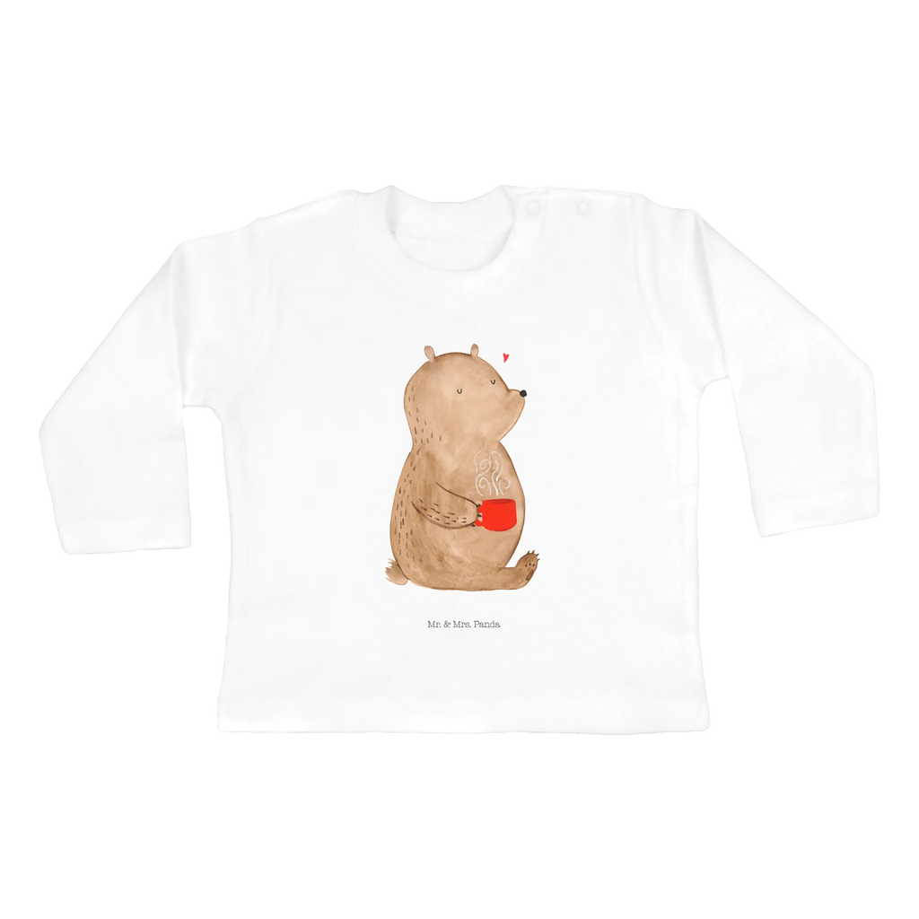 Baby Longsleeve Bär Kaffee Mädchen, Jungen, Baby, Langarm, Bio, Kleidung, Bär, Teddy, Teddybär, Kaffee, Coffee, Bären, guten Morgen, Morgenroutine, Welt erobern, Welt retten, Motivation