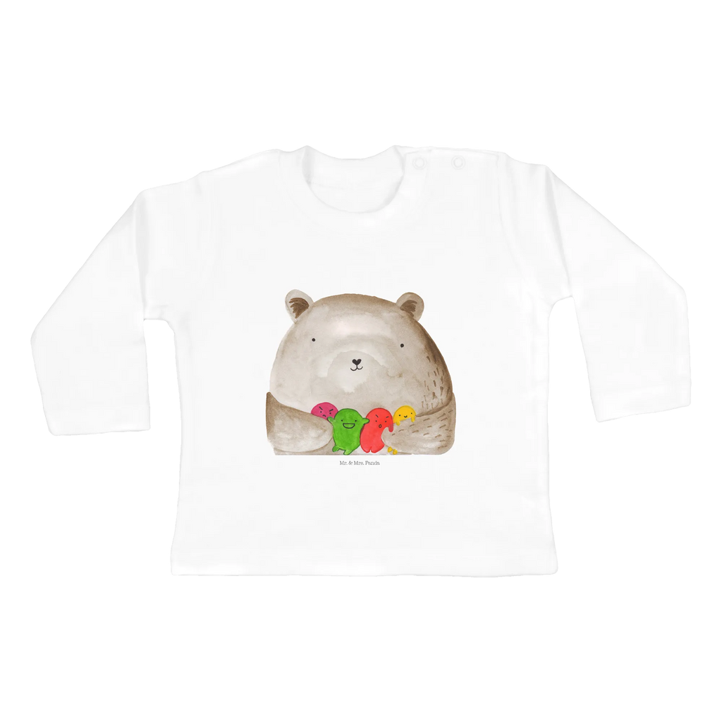 Baby Longsleeve Bär Gefühl Mädchen, Jungen, Baby, Langarm, Bio, Kleidung, Bär, Teddy, Teddybär, Wahnsinn, Verrückt, Durchgedreht