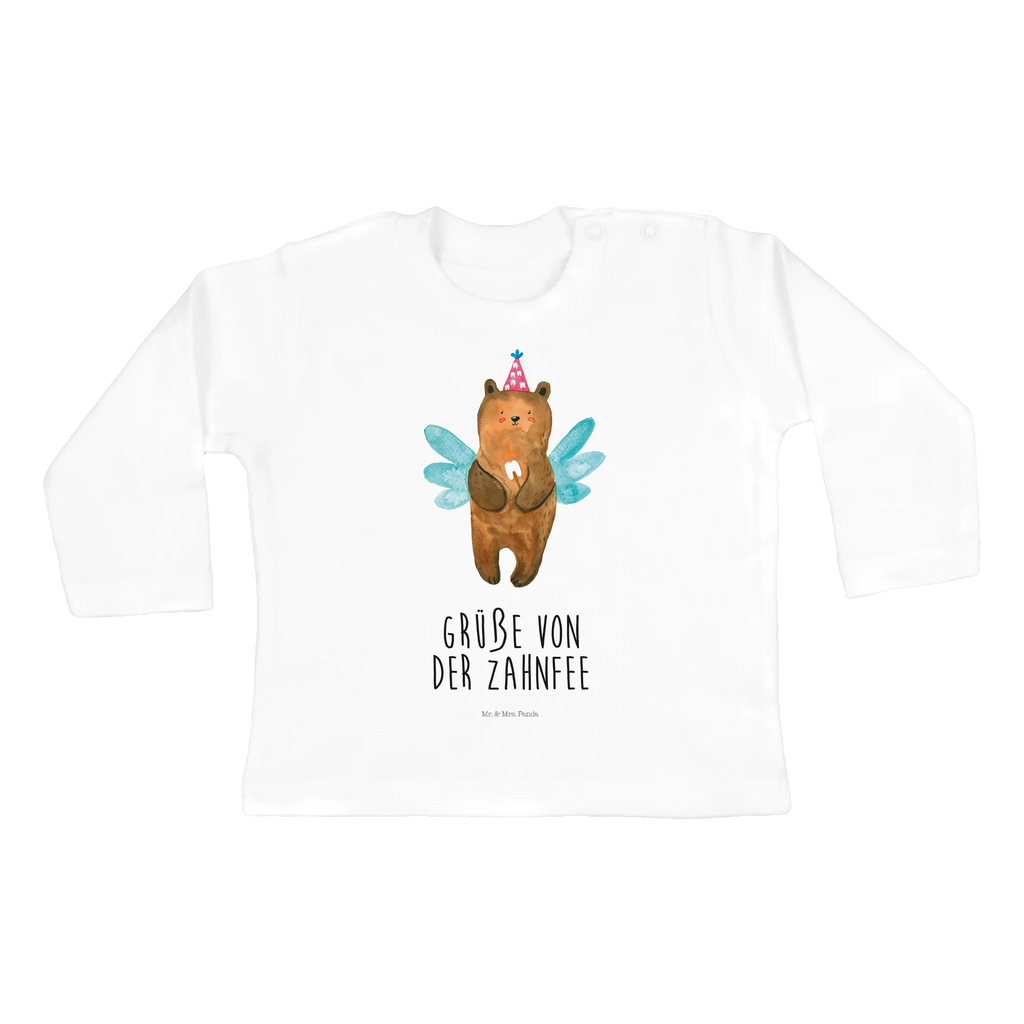 Baby Longsleeve Zahnfee Bär Mädchen, Jungen, Baby, Langarm, Bio, Kleidung, Bär, Teddy, Teddybär, Zahnfee, Fee, Milchzahn, Erster Zahn