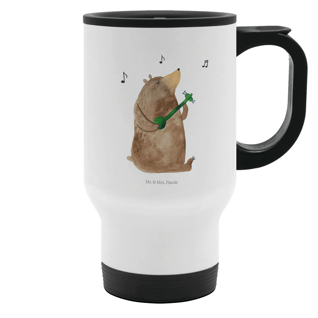 Thermobecher Bär Lied Thermobecher, To Go Becher, Thermotasse, Kaffeebecher, Isolierbecher, Thermobecher To Go, Warmhaltetasse, Edelstahlbecher, Reisebecher, Tasse mit Deckel, Thermobecher für 400 ml, Kaffeetasse zum Mitnehmen, Tasse zum Mitnehmen, Spülmaschinenfest, Bär, Teddy, Teddybär, Bärchen, Bear, Liebeslied, Lied, Song, Valentinstag, Valentine, Geschenk, Partner, Liebe, Freundin, Frau, Herz, Spruch