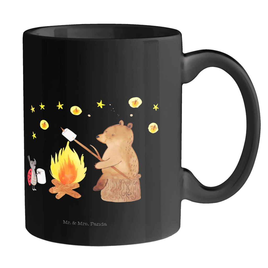 Tasse Bär & Marienkäfer Lagerfeuer Tasse, Kaffeetasse, Teetasse, Becher, Kaffeebecher, Teebecher, Keramiktasse, Porzellantasse, Büro Tasse, Geschenk Tasse, Tasse Sprüche, Tasse Motive, Kaffeetassen, Tasse bedrucken, Designer Tasse, Cappuccino Tassen, Schöne Teetassen, Bär, Teddy, Teddybär, Lagerfeuer