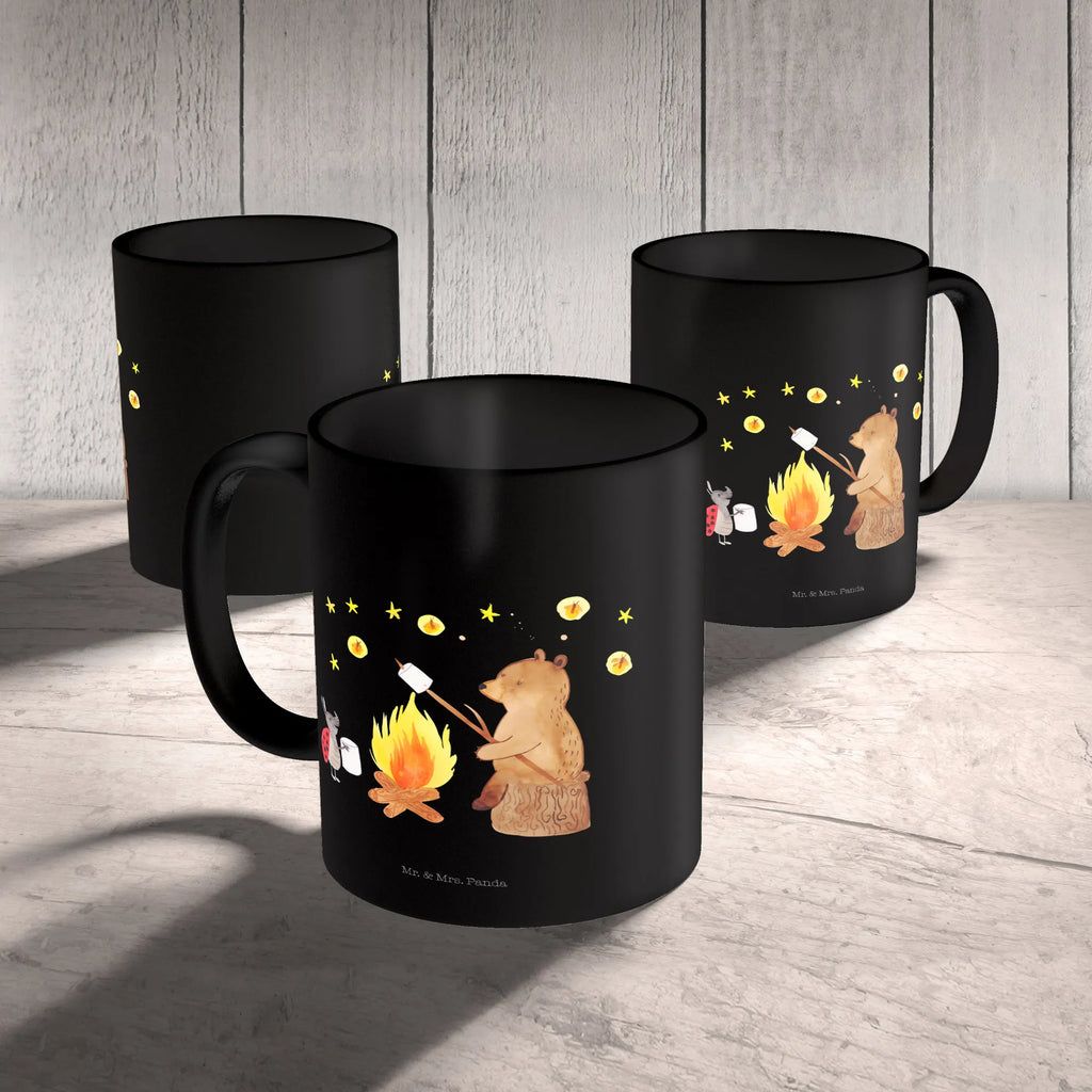 Tasse Bär & Marienkäfer Lagerfeuer Tasse, Kaffeetasse, Teetasse, Becher, Kaffeebecher, Teebecher, Keramiktasse, Porzellantasse, Büro Tasse, Geschenk Tasse, Tasse Sprüche, Tasse Motive, Kaffeetassen, Tasse bedrucken, Designer Tasse, Cappuccino Tassen, Schöne Teetassen, Bär, Teddy, Teddybär, Lagerfeuer