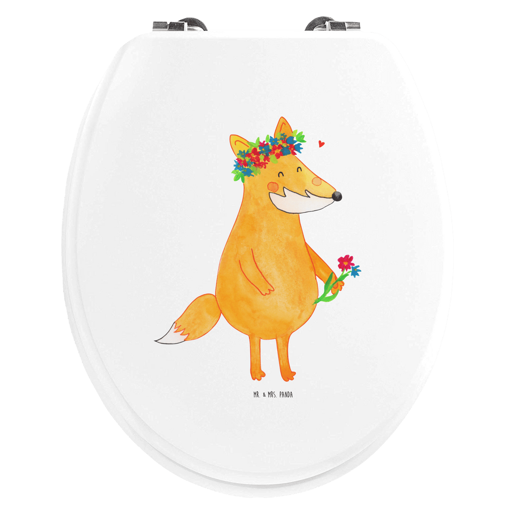 Motiv WC Sitz Fuchs Blumen Klobrille, Klodeckel, Toilettendeckel, WC-Sitz, Toilette, Fuchs, Füchse, Fox, Liebe, Freundin, Fuchsmädchen, Blumenmädchen, Freundinnen, Liebesbeweis, Blume, Blumen, Motivation, Freude, ich, mich, Selbstliebe