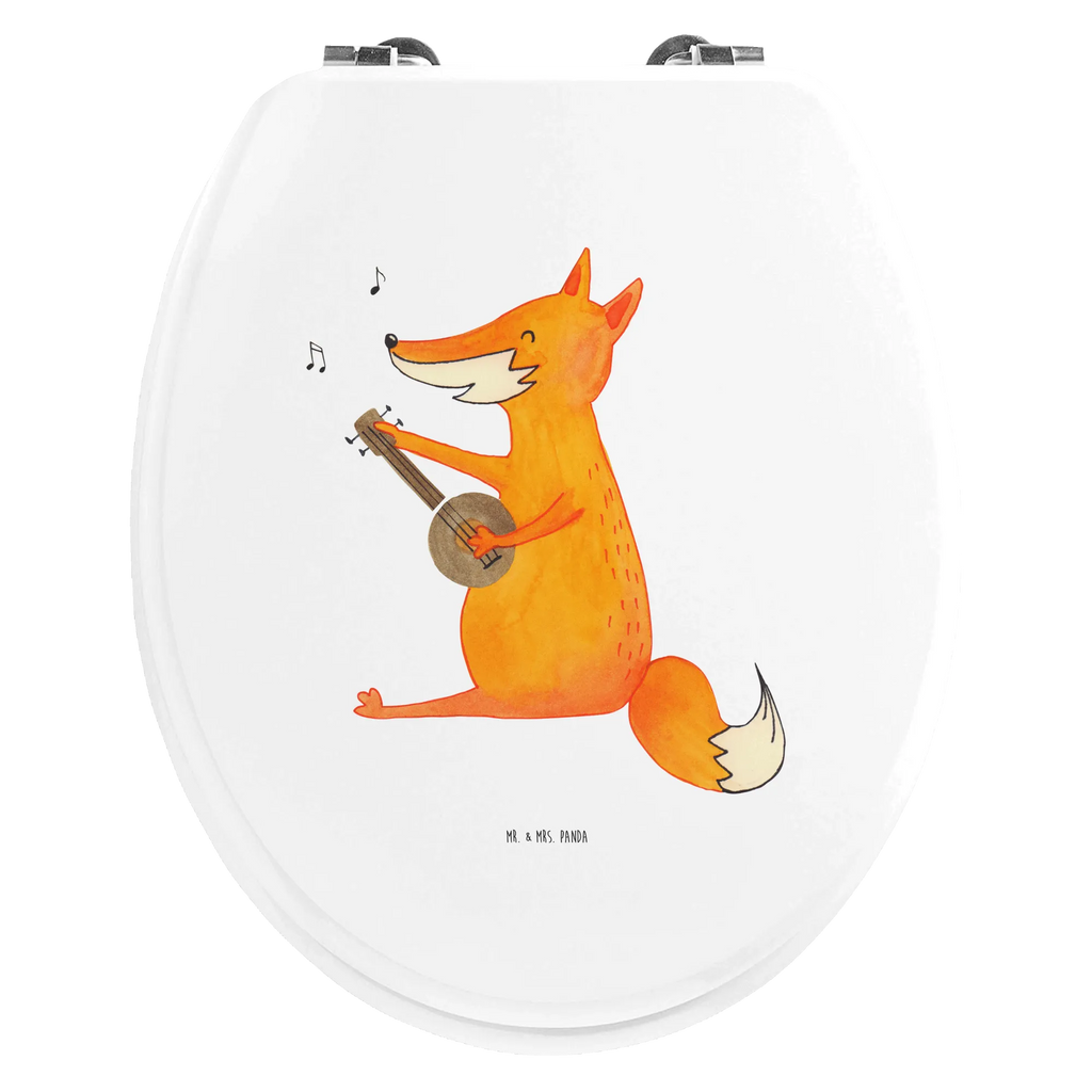 Motiv WC Sitz Fuchs Gitarre Klobrille, Klodeckel, Toilettendeckel, WC-Sitz, Toilette, Fuchs, Füchse, Geschenk Musiker, Musik Spruch, Musikerin, Sänger, Sängerin, Gitarre