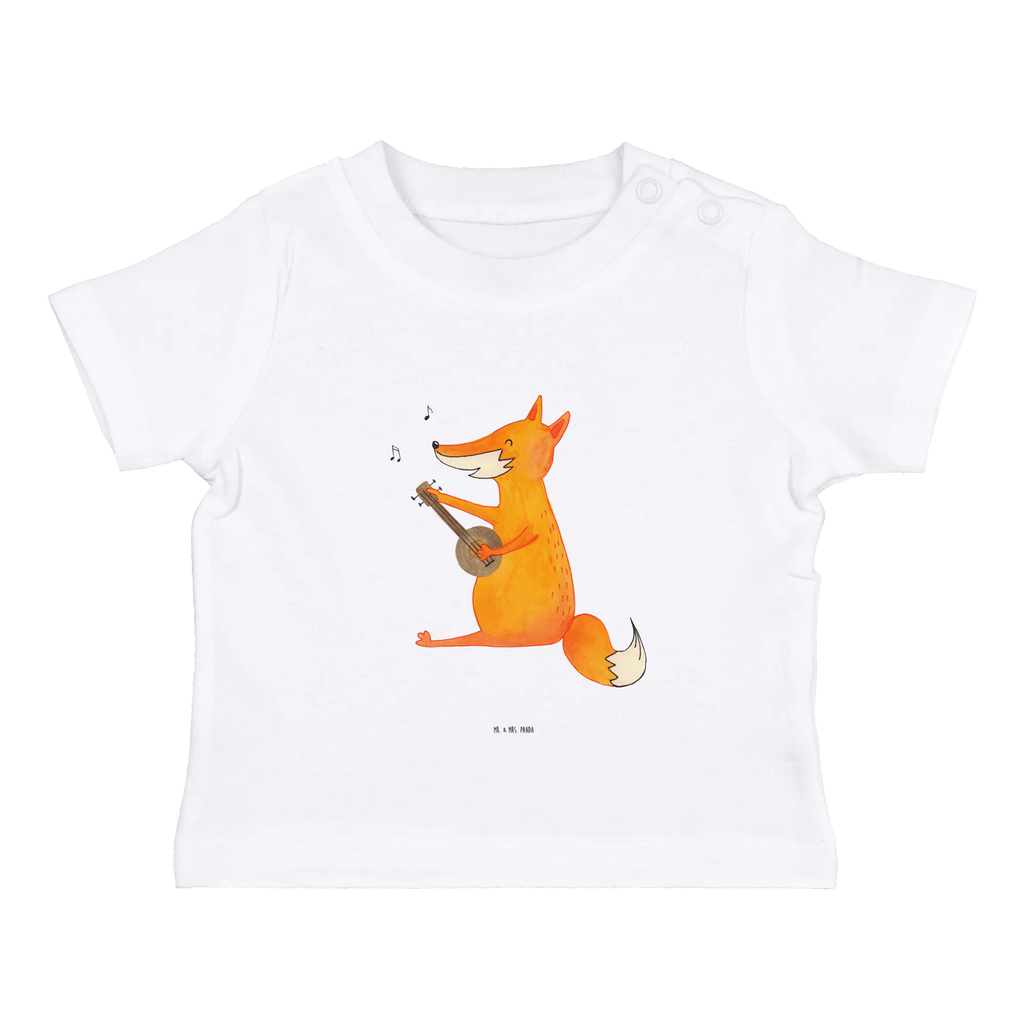 Organic Baby Shirt Fuchs Gitarre Baby T-Shirt, Jungen Baby T-Shirt, Mädchen Baby T-Shirt, Shirt, Fuchs, Füchse, Geschenk Musiker, Musik Spruch, Musikerin, Sänger, Sängerin, Gitarre