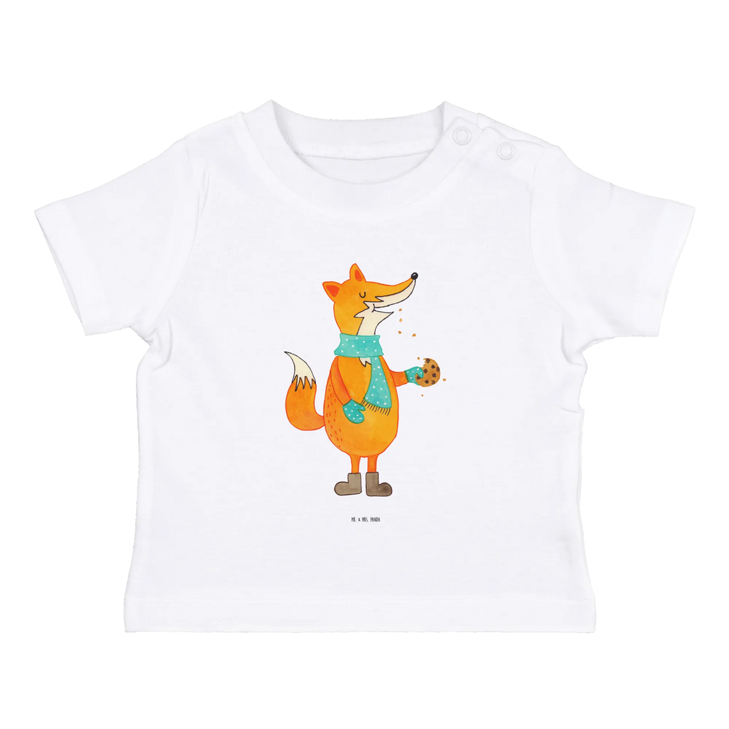 Organic Baby Shirt Fuchs Keks Baby T-Shirt, Jungen Baby T-Shirt, Mädchen Baby T-Shirt, Shirt, Fuchs, Füchse, Backen Spruch, Kekse, Winter, Weihnachtszeit, Plätzchen, Liebe, Küche Deko