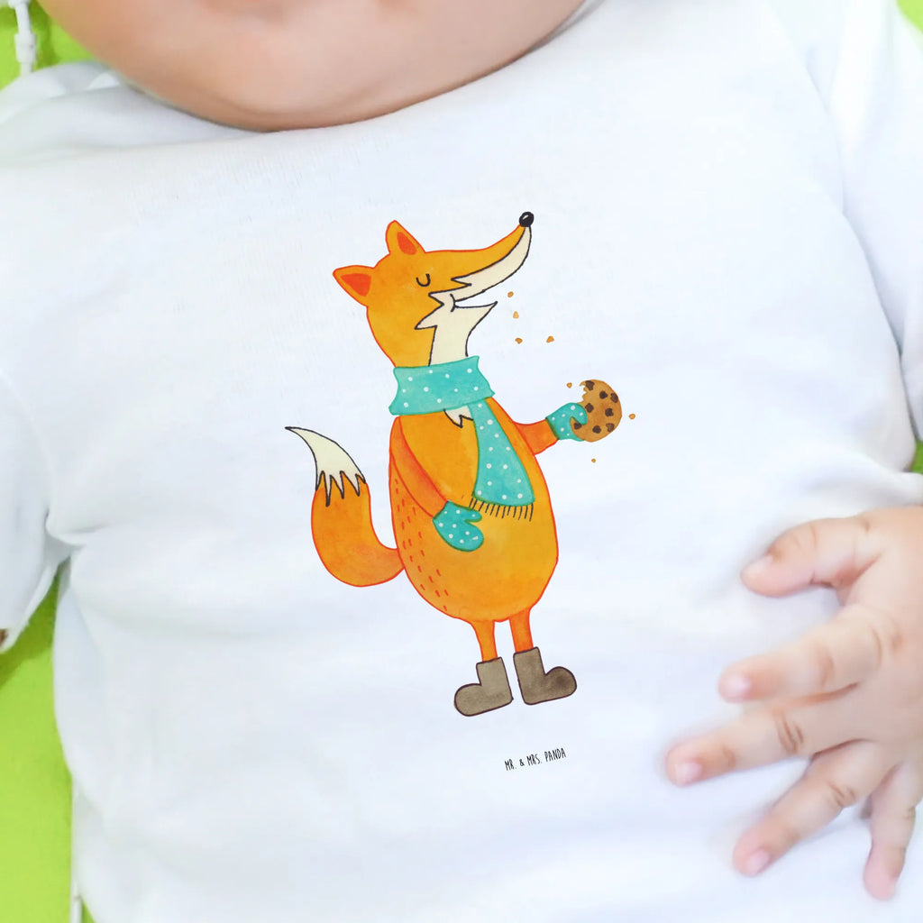 Organic Baby Shirt Fuchs Keks Baby T-Shirt, Jungen Baby T-Shirt, Mädchen Baby T-Shirt, Shirt, Fuchs, Füchse, Backen Spruch, Kekse, Winter, Weihnachtszeit, Plätzchen, Liebe, Küche Deko