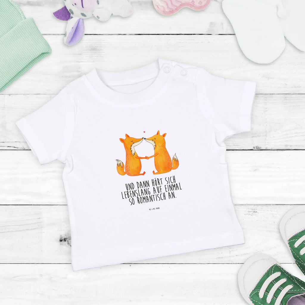 Organic Baby Shirt Füchse Liebe Baby T-Shirt, Jungen Baby T-Shirt, Mädchen Baby T-Shirt, Shirt, Fuchs, Füchse, Fox, Liebe, Liebespaar, Paar, Partner, Freundin, Freund, Ehe, Verlobte, Ehemann, Ehefrau, Liebesbeweis