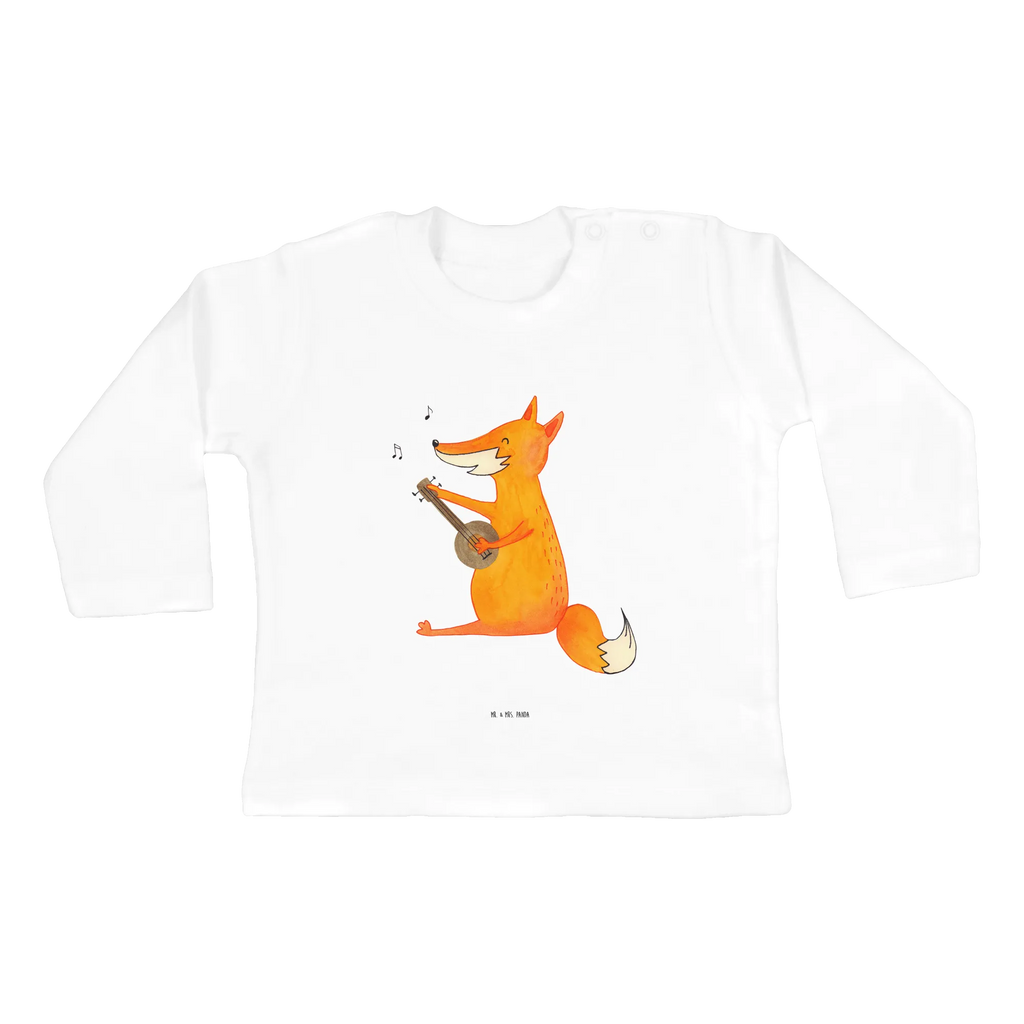 Baby Longsleeve Fuchs Gitarre Mädchen, Jungen, Baby, Langarm, Bio, Kleidung, Fuchs, Füchse, Geschenk Musiker, Musik Spruch, Musikerin, Sänger, Sängerin, Gitarre