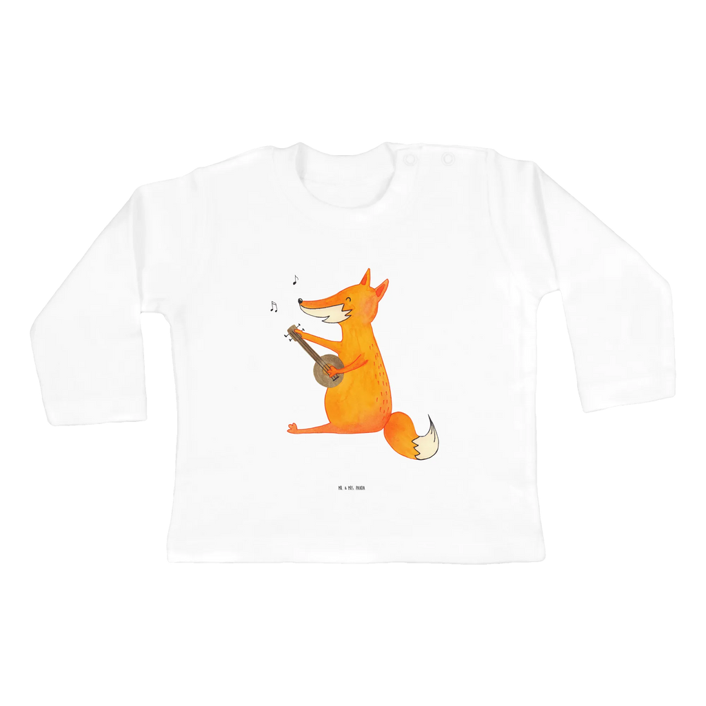 Baby Longsleeve Fuchs Gitarre Mädchen, Jungen, Baby, Langarm, Bio, Kleidung, Fuchs, Füchse, Geschenk Musiker, Musik Spruch, Musikerin, Sänger, Sängerin, Gitarre