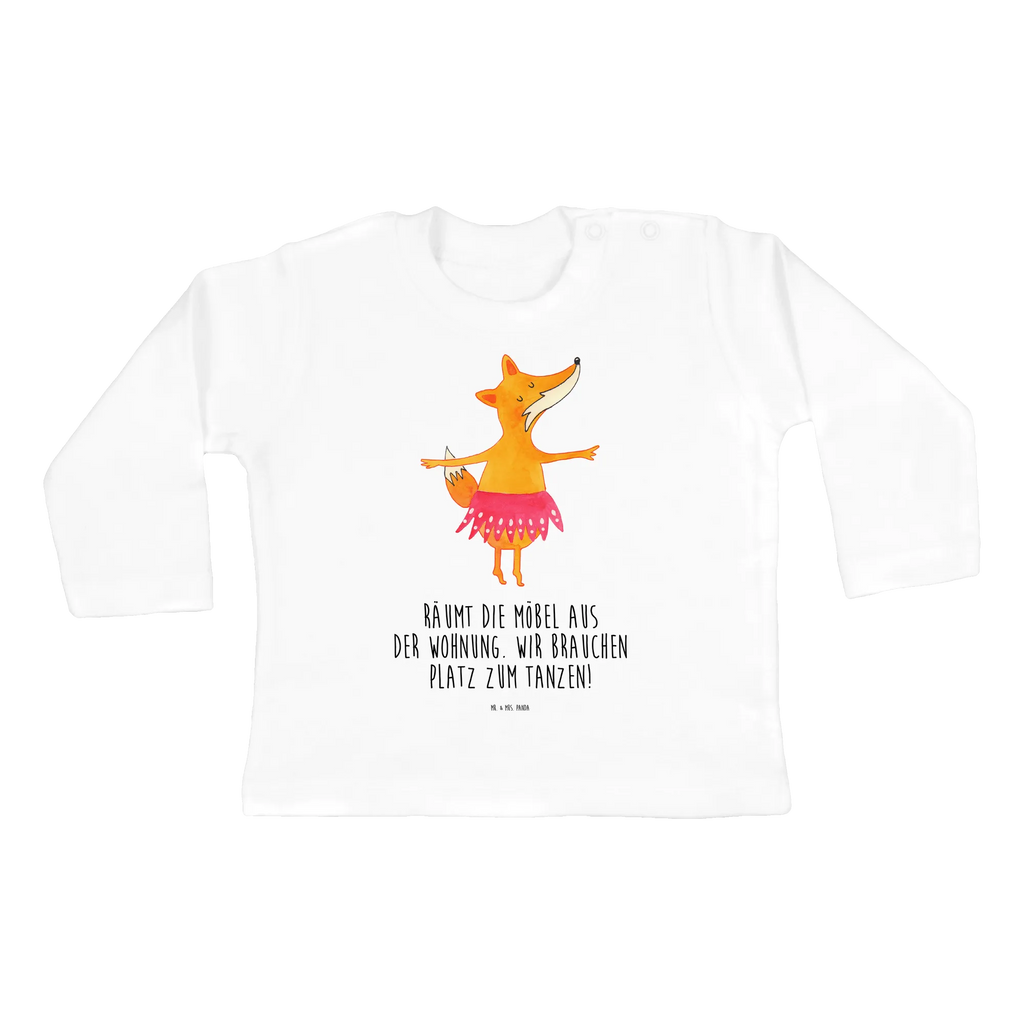 Baby Longsleeve Fuchs Ballerina Mädchen, Jungen, Baby, Langarm, Bio, Kleidung, Fuchs, Fuchs Spruch, Füchse, Füchsin, Ballerina, Ballett, Tänzerin, Tanzen, Party, Einladung, Geburtstag