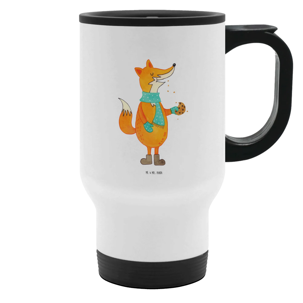 Thermobecher Fuchs Keks Thermobecher, To Go Becher, Thermotasse, Kaffeebecher, Isolierbecher, Thermobecher To Go, Warmhaltetasse, Edelstahlbecher, Reisebecher, Tasse mit Deckel, Thermobecher für 400 ml, Kaffeetasse zum Mitnehmen, Tasse zum Mitnehmen, Spülmaschinenfest, Fuchs, Füchse, Backen Spruch, Kekse, Winter, Weihnachtszeit, Plätzchen, Liebe, Küche Deko