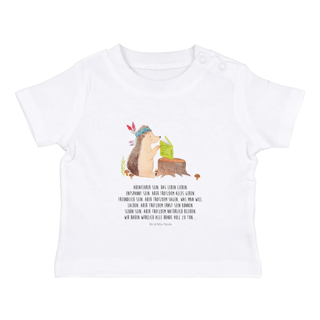 Organic Baby Shirt Igel Federschmuck Baby T-Shirt, Jungen Baby T-Shirt, Mädchen Baby T-Shirt, Shirt, Waldtiere, Tiere, Igel, Indianer, Abenteuer, Lagerfeuer, Camping