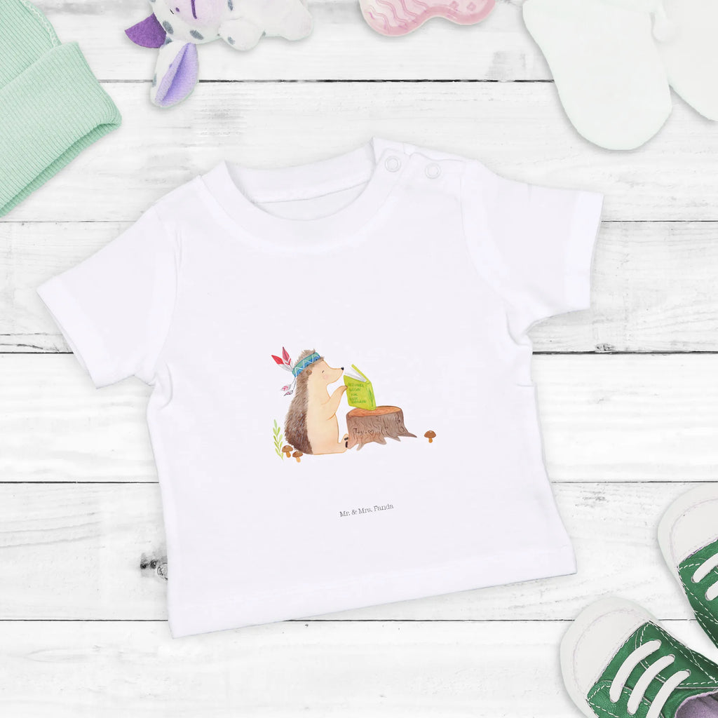 Organic Baby Shirt Igel Federschmuck Baby T-Shirt, Jungen Baby T-Shirt, Mädchen Baby T-Shirt, Shirt, Waldtiere, Tiere, Igel, Indianer, Abenteuer, Lagerfeuer, Camping