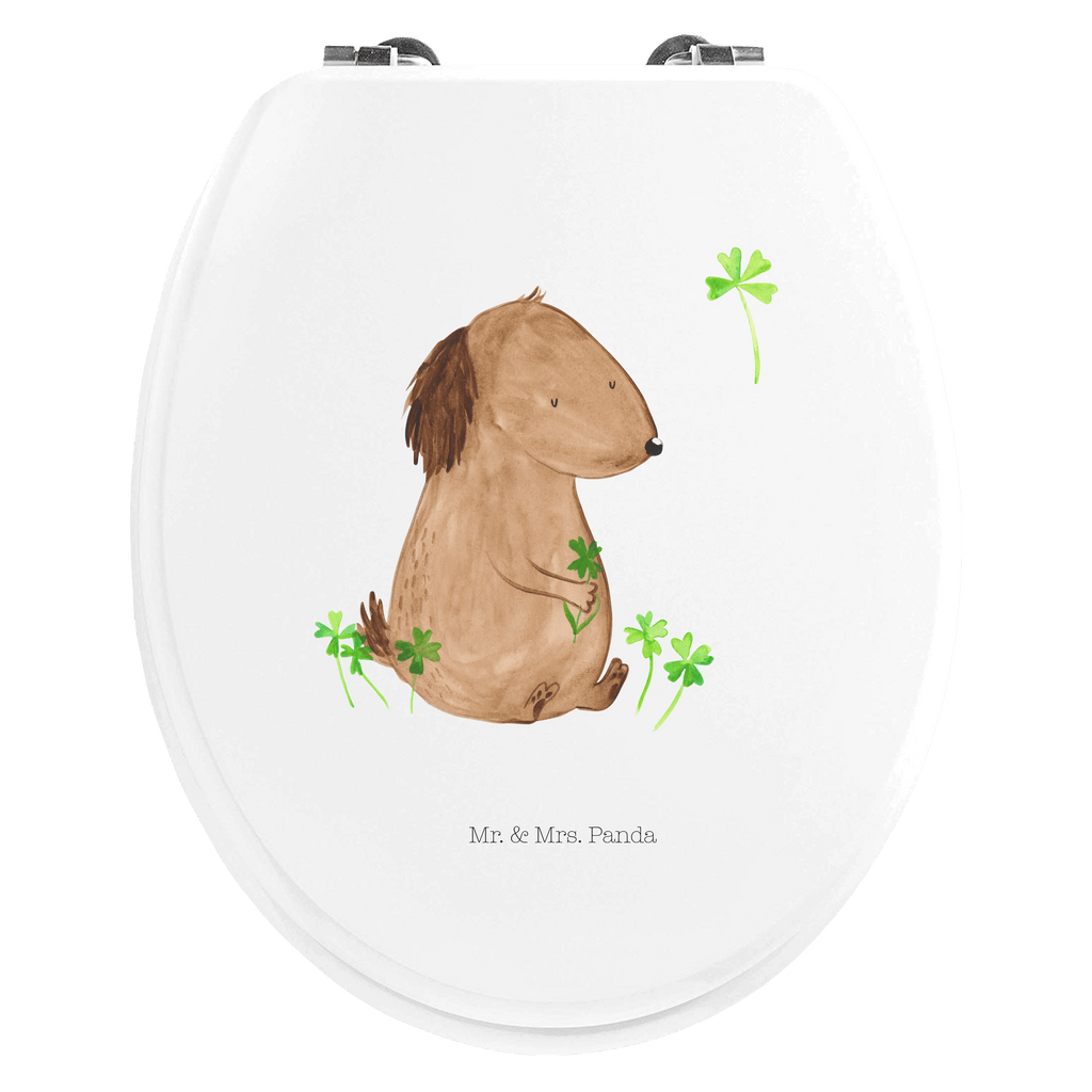 Motiv WC Sitz Hund Kleeblatt Klobrille, Klodeckel, Toilettendeckel, WC-Sitz, Toilette, Hund, Hundemotiv, Haustier, Hunderasse, Tierliebhaber, Hundebesitzer, Sprüche, Kleeblatt, Glück, Tagträume, Motivation, Neuanfang, Geschenk, Glücksbringer, Selbstliebe, Achtsamkeit