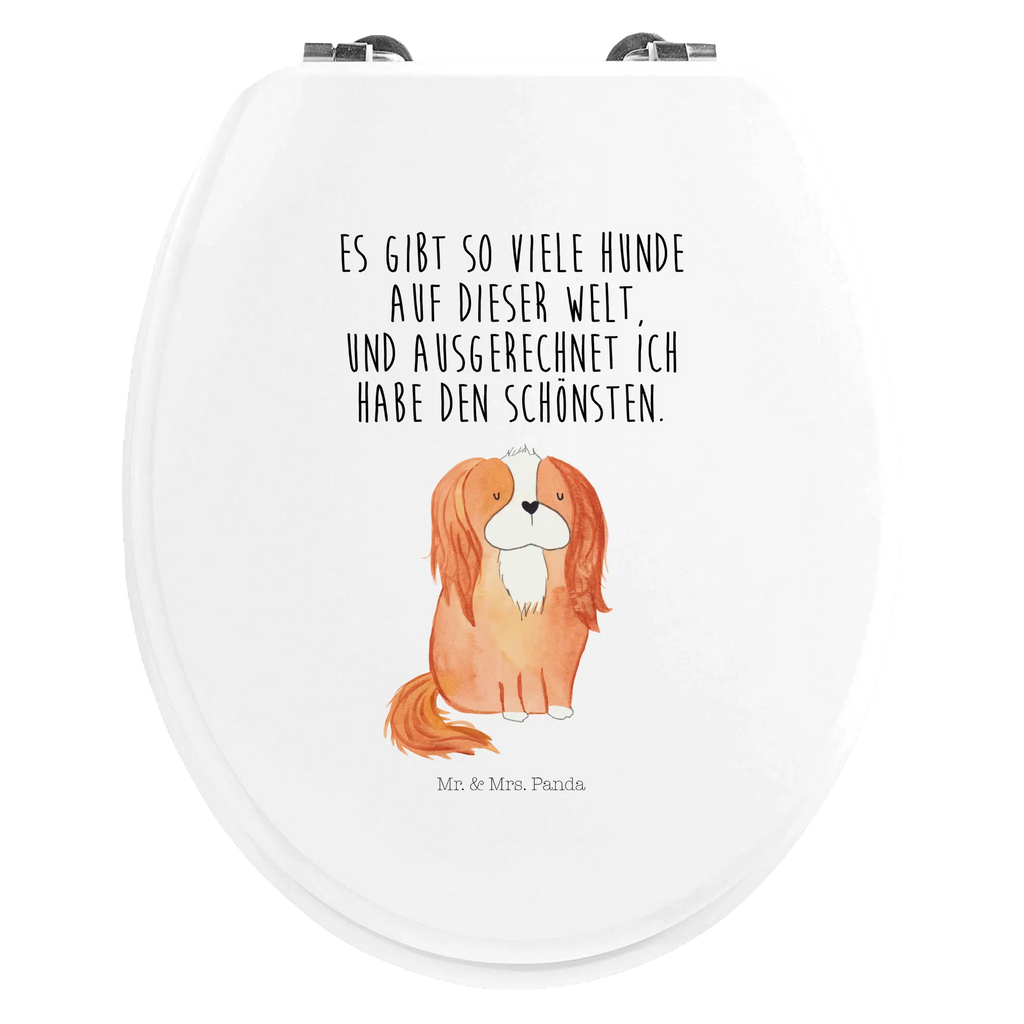 Motiv WC Sitz Hund Cavalier King Charles Spaniel Klobrille, Klodeckel, Toilettendeckel, WC-Sitz, Toilette, Hund, Hundemotiv, Haustier, Hunderasse, Tierliebhaber, Hundebesitzer, Sprüche, Cavalier King Charles Spaniel, Cockerspaniel, Spaniel, Spruch, schönster Hund