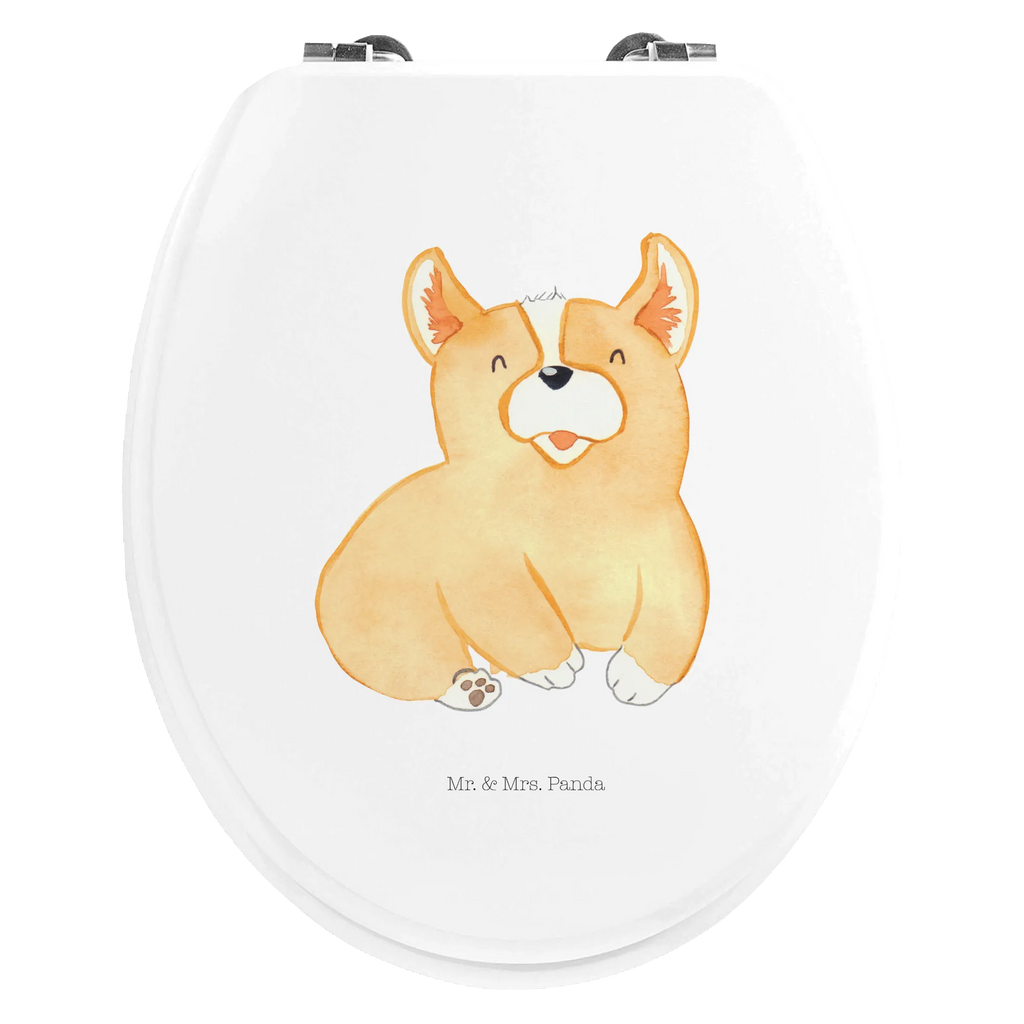 Motiv WC Sitz Corgie Klobrille, Klodeckel, Toilettendeckel, WC-Sitz, Toilette, Hund, Hundemotiv, Haustier, Hunderasse, Tierliebhaber, Hundebesitzer, Sprüche, Corgie, Welsh Corgie Pembroke, britisch, Motivation, Spruch, Hundespruch, Lebensfreude