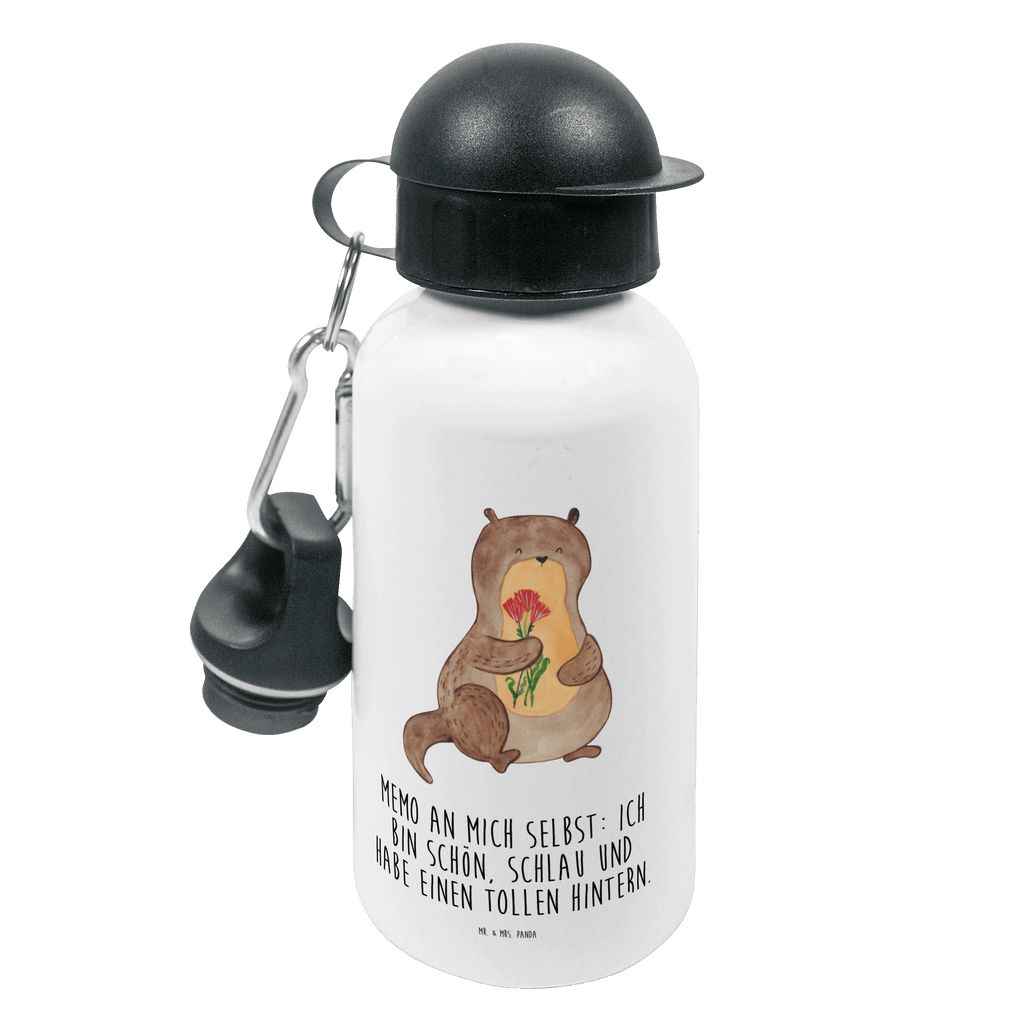 Kindertrinkflasche Otter Blumenstrauß Kindertrinkflasche, Kinder Trinkflasche, Trinkflasche, Flasche, Kinderflasche, Kinder, Kids, Kindergarten Flasche, Grundschule, Jungs, Mädchen, Otter, Fischotter, Seeotter, Otter Seeotter See Otter