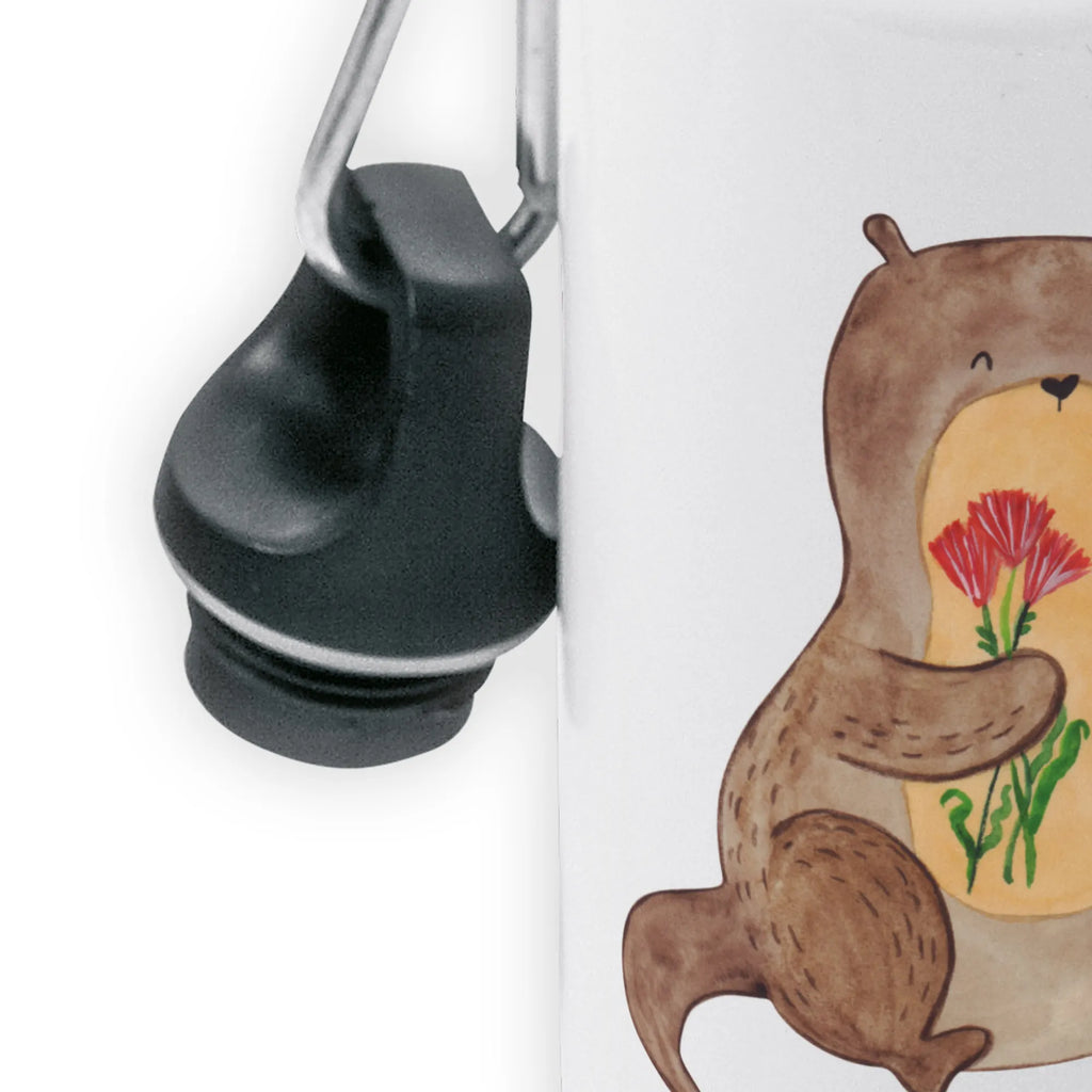 Kindertrinkflasche Otter Blumenstrauß Kindertrinkflasche, Kinder Trinkflasche, Trinkflasche, Flasche, Kinderflasche, Kinder, Kids, Kindergarten Flasche, Grundschule, Jungs, Mädchen, Otter, Fischotter, Seeotter, Otter Seeotter See Otter