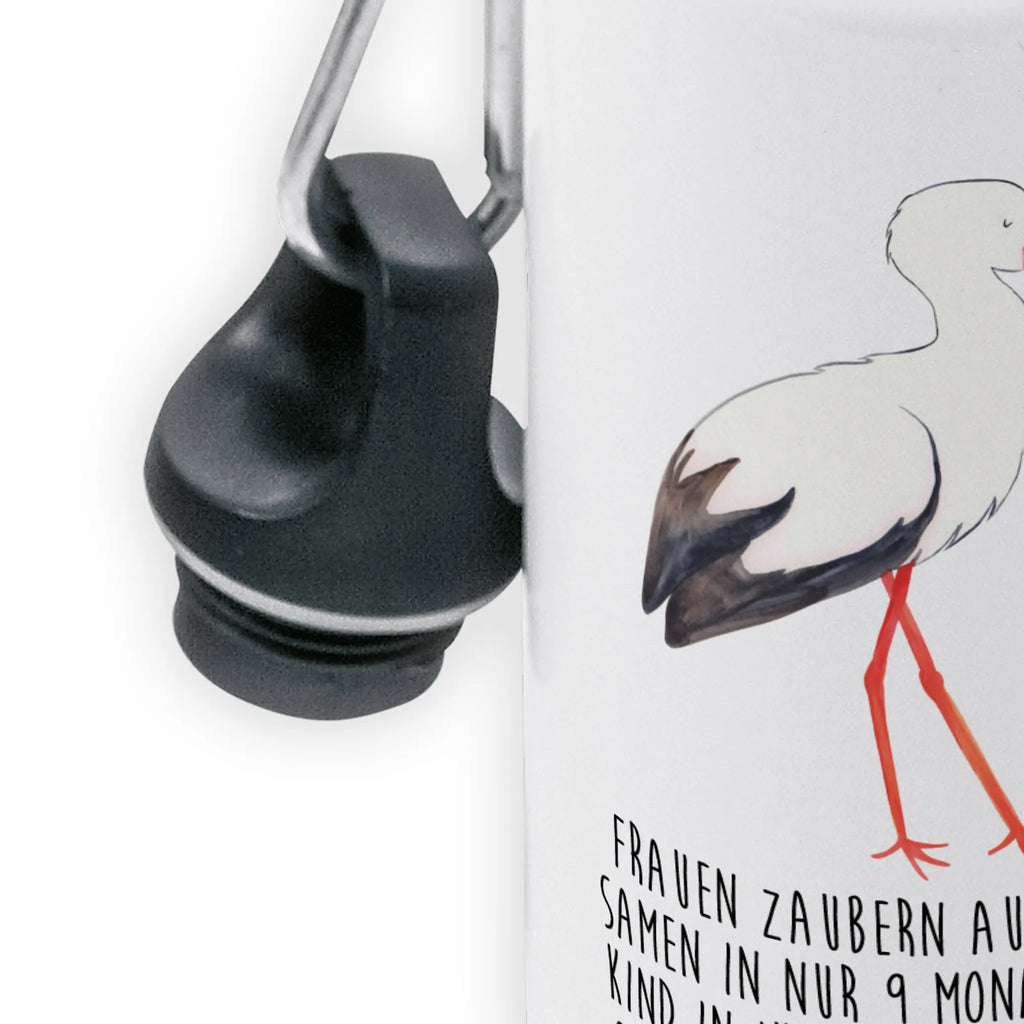 Kindertrinkflasche Storch Kindertrinkflasche, Kinder Trinkflasche, Trinkflasche, Flasche, Kinderflasche, Kinder, Kids, Kindergarten Flasche, Grundschule, Jungs, Mädchen, Tiermotive, Gute Laune, lustige Sprüche, Tiere, Storch, Störche, Schwangerschaft, Geburt, Mutter, Mütter, Mutter werden, Schwanger, Babybauch, Baby