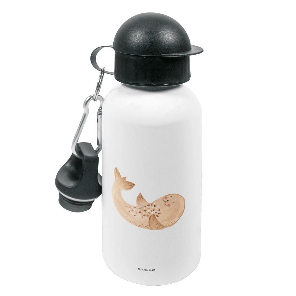 Kindertrinkflasche Robbe Liegen Kindertrinkflasche, Kinder Trinkflasche, Trinkflasche, Flasche, Kinderflasche, Kinder, Kids, Kindergarten Flasche, Grundschule, Jungs, Mädchen, Tiermotive, Gute Laune, lustige Sprüche, Tiere, Robbe, Robben, Seehund, Strand, Meerestier, Ostsee, Nordsee, Lachen, Freude