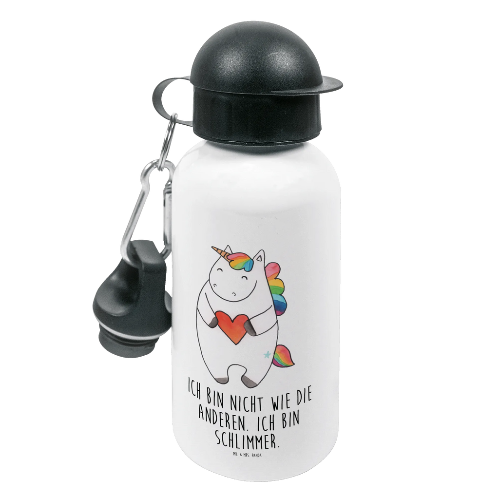 Kindertrinkflasche Einhorn Herz Kindertrinkflasche, Kinder Trinkflasche, Trinkflasche, Flasche, Kinderflasche, Kinder, Kids, Kindergarten Flasche, Grundschule, Jungs, Mädchen, Einhorn, Einhörner, Einhorn Deko, Pegasus, Unicorn, Herz, schlimm, böse, witzig, lustig, Freundin, anders, bunt