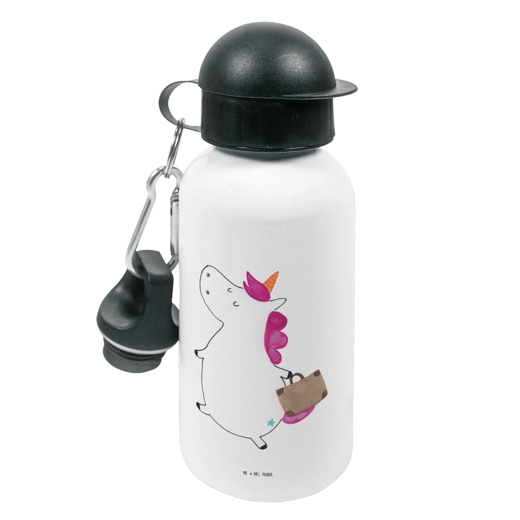 Kindertrinkflasche Einhorn Koffer Kindertrinkflasche, Kinder Trinkflasche, Trinkflasche, Flasche, Kinderflasche, Kinder, Kids, Kindergarten Flasche, Grundschule, Jungs, Mädchen, Einhorn, Einhörner, Einhorn Deko, Unicorn, unicorn, Koffer, Verreisen, Reise, Gepäck, Abenteuer, Erwachsen, Kind, albern, Spaß, lustig, witzig