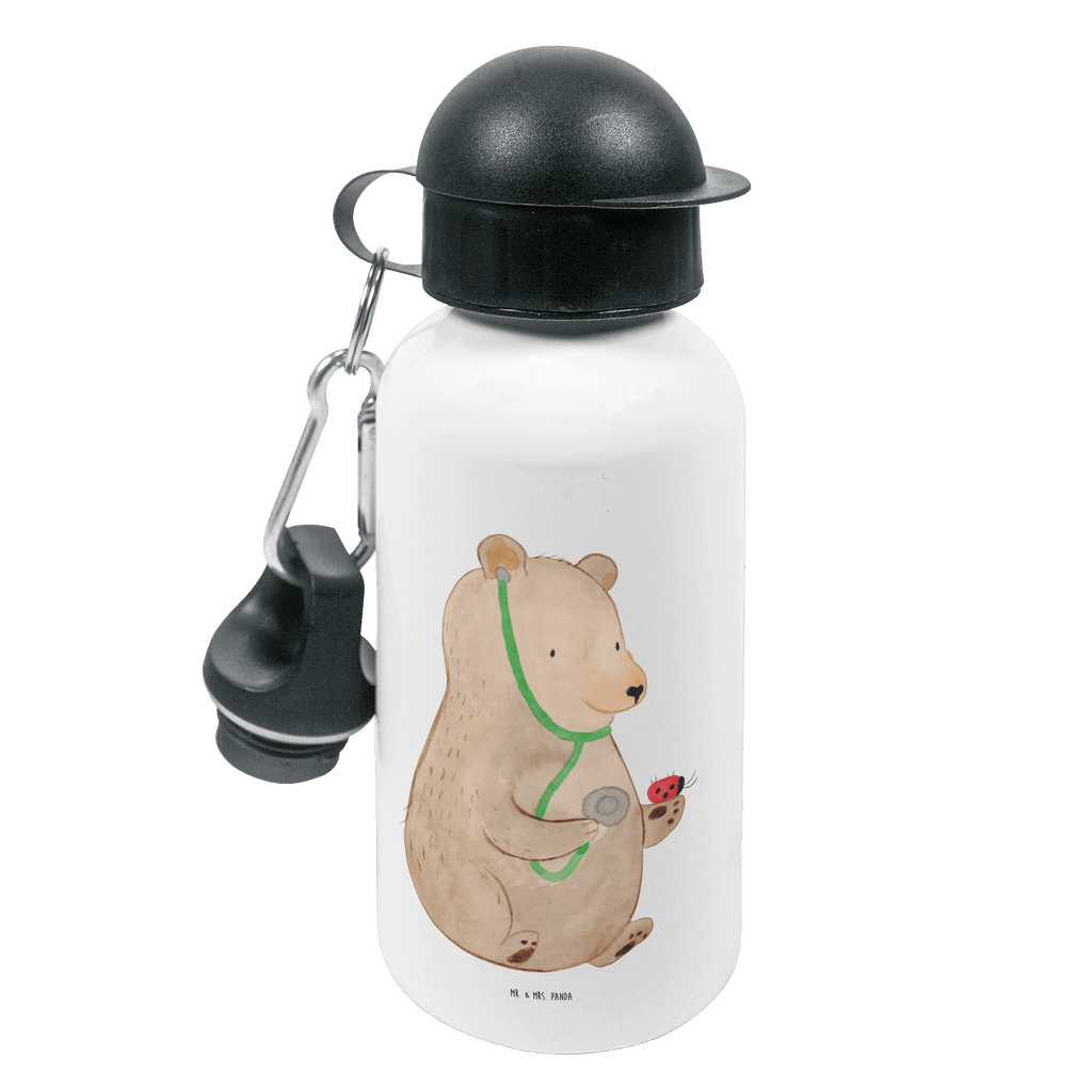 Kindertrinkflasche Bär Arzt Kindertrinkflasche, Kinder Trinkflasche, Trinkflasche, Flasche, Kinderflasche, Kinder, Kids, Kindergarten Flasche, Grundschule, Jungs, Mädchen, Bär, Teddy, Teddybär, Arzt, Ärztin, Doktor, Professor, Doktorin, Professorin