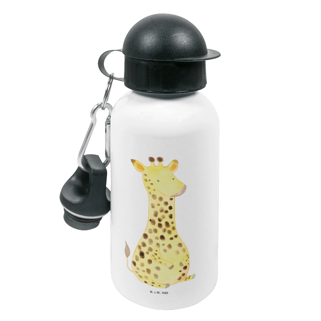 Kindertrinkflasche Giraffe Zufrieden Kindertrinkflasche, Kinder Trinkflasche, Trinkflasche, Flasche, Kinderflasche, Kinder, Kids, Kindergarten Flasche, Grundschule, Jungs, Mädchen, Afrika, Wildtiere, Giraffe, Zufrieden, Glück, Abenteuer