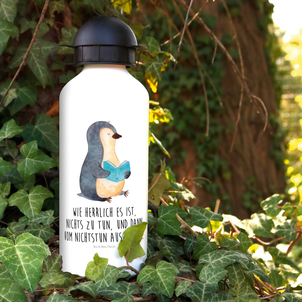 Kindertrinkflasche Pinguin Buch Kindertrinkflasche, Kinder Trinkflasche, Trinkflasche, Flasche, Kinderflasche, Kinder, Kids, Kindergarten Flasche, Grundschule, Jungs, Mädchen, Pinguin, Pinguine, Buch, Lesen, Bücherwurm, Nichtstun, Faulenzen, Ferien, Urlaub, Freizeit