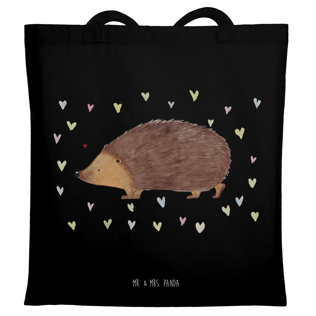 Tragetasche Igel Herzen Beuteltasche, Beutel, Einkaufstasche, Jutebeutel, Stoffbeutel, Tasche, Shopper, Umhängetasche, Strandtasche, Schultertasche, Stofftasche, Tragetasche, Badetasche, Jutetasche, Einkaufstüte, Laptoptasche, Tiermotive, Gute Laune, lustige Sprüche, Tiere, Liebe, Herz, Herzen, Igel, Vertrauen, Kuss, Leben