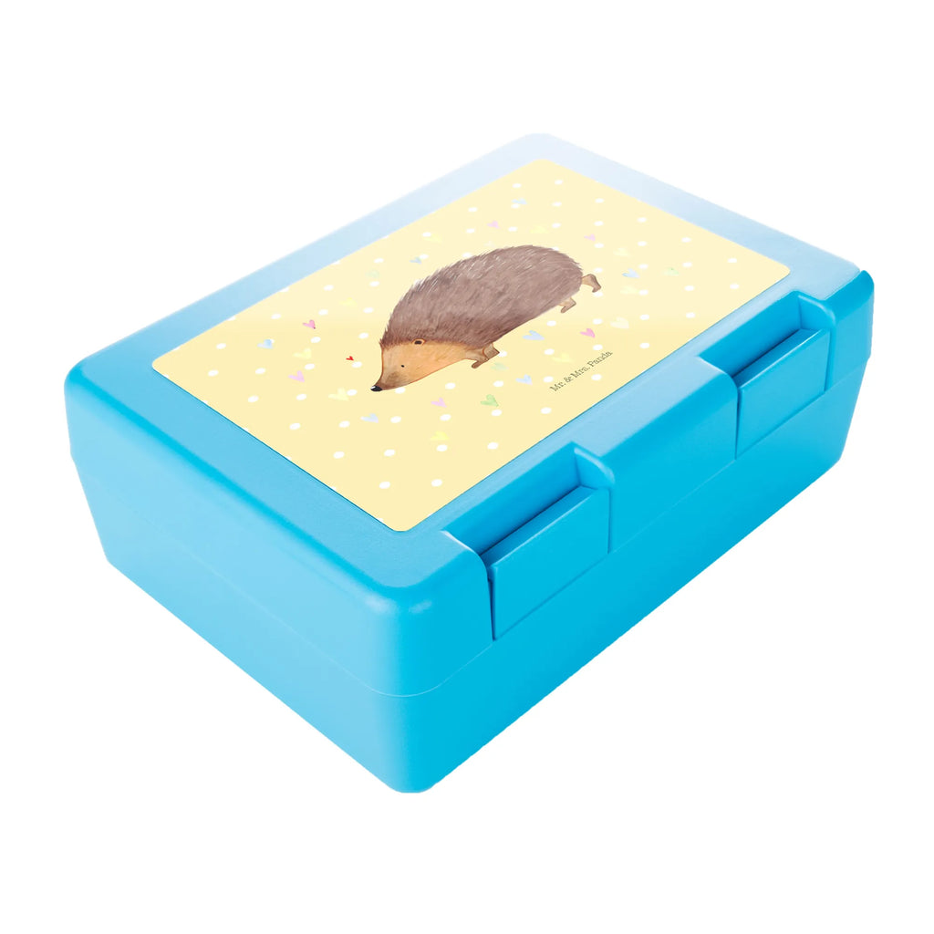 Brotdose Igel Herzen Brotbox, Snackbox, Lunch box, Butterbrotdose, Brotzeitbox, Tiermotive, Gute Laune, lustige Sprüche, Tiere, Liebe, Herz, Herzen, Igel, Vertrauen, Kuss, Leben