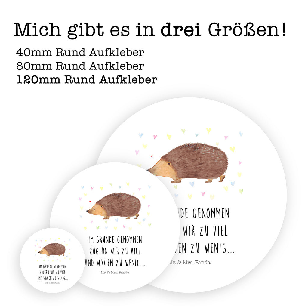 Rund Aufkleber Igel Herzen Sticker, Aufkleber, Etikett, Kinder, rund, Tiermotive, Gute Laune, lustige Sprüche, Tiere, Liebe, Herz, Herzen, Igel, Vertrauen, Kuss, Leben