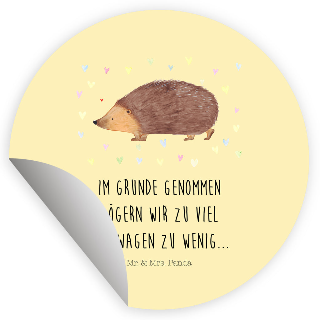 Rund Aufkleber Igel Herzen Sticker, Aufkleber, Etikett, Kinder, rund, Tiermotive, Gute Laune, lustige Sprüche, Tiere, Liebe, Herz, Herzen, Igel, Vertrauen, Kuss, Leben