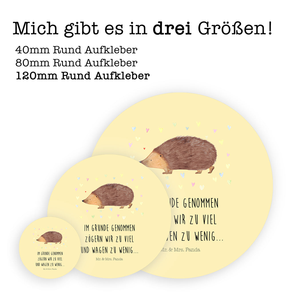 Rund Aufkleber Igel Herzen Sticker, Aufkleber, Etikett, Kinder, rund, Tiermotive, Gute Laune, lustige Sprüche, Tiere, Liebe, Herz, Herzen, Igel, Vertrauen, Kuss, Leben