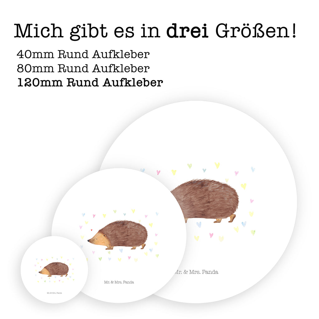 Rund Aufkleber Igel Herzen Sticker, Aufkleber, Etikett, Kinder, rund, Tiermotive, Gute Laune, lustige Sprüche, Tiere, Liebe, Herz, Herzen, Igel, Vertrauen, Kuss, Leben