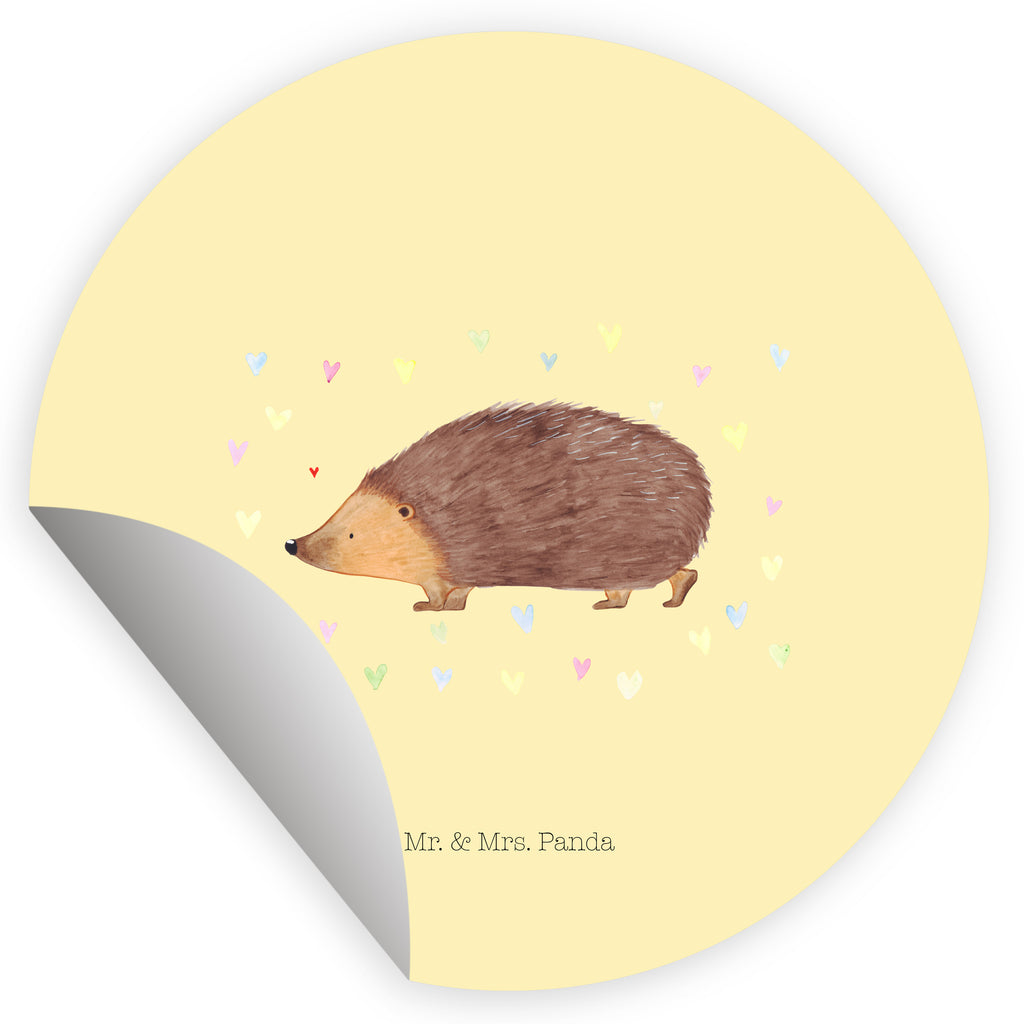 Rund Aufkleber Igel Herzen Sticker, Aufkleber, Etikett, Kinder, rund, Tiermotive, Gute Laune, lustige Sprüche, Tiere, Liebe, Herz, Herzen, Igel, Vertrauen, Kuss, Leben