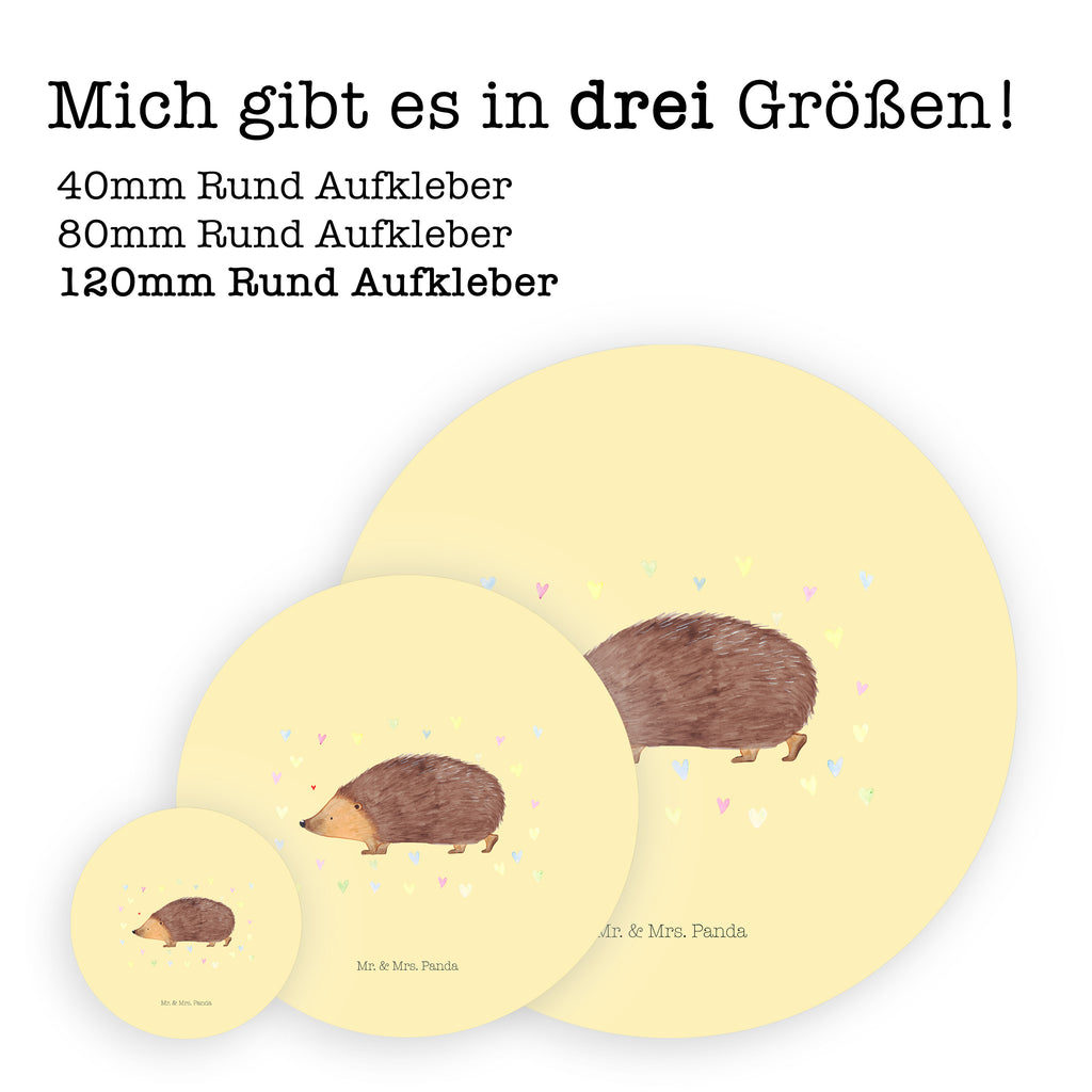 Rund Aufkleber Igel Herzen Sticker, Aufkleber, Etikett, Kinder, rund, Tiermotive, Gute Laune, lustige Sprüche, Tiere, Liebe, Herz, Herzen, Igel, Vertrauen, Kuss, Leben