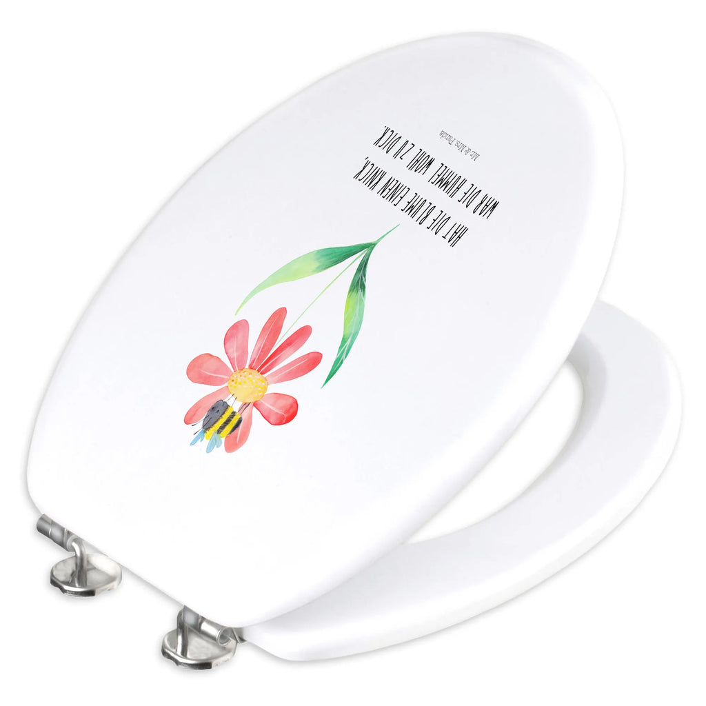 Motiv WC Sitz Hummel Blume Klobrille, Klodeckel, Toilettendeckel, WC-Sitz, Toilette, Tiermotive, Gute Laune, lustige Sprüche, Tiere, Hummel, Blume, Wespe, Flauschig, Natur, Feld, Hummeln, Biene