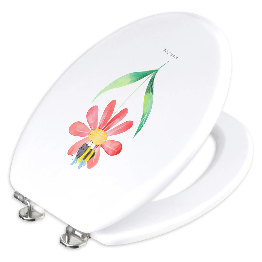 Motiv WC Sitz Hummel Blume Klobrille, Klodeckel, Toilettendeckel, WC-Sitz, Toilette, Tiermotive, Gute Laune, lustige Sprüche, Tiere, Hummel, Blume, Wespe, Flauschig, Natur, Feld, Hummeln, Biene