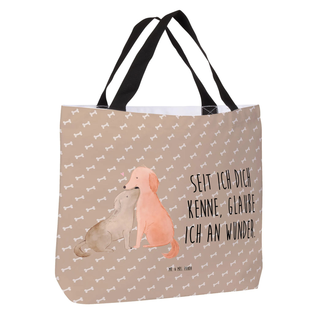 Shopper Hunde Liebe Beutel, Einkaufstasche, Tasche, Strandtasche, Einkaufsbeutel, Shopper, Schultasche, Freizeittasche, Tragebeutel, Schulbeutel, Alltagstasche, Hund, Hundemotiv, Haustier, Hunderasse, Tierliebhaber, Hundebesitzer, Sprüche, Liebe, Hund. Hunde, Kuss, Vertrauen, Kuscheln, Herz